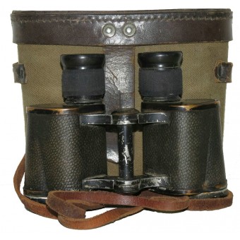 Red Army binocular, 1945 with original carrying cover.. Espenlaub militaria
