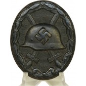 3rd Reich wound badge in black,  3rd class, marked "3"