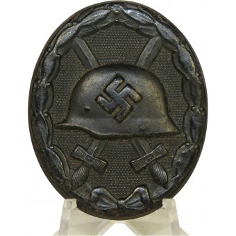 3rd Reich wound badge in black,  3rd class, marked 3. Espenlaub militaria
