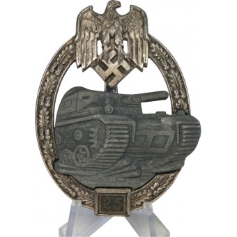 Panzerkampfabzeichen Silber Mit Einsatzzahl 25 - Tank Assault Badge 25. Espenlaub militaria