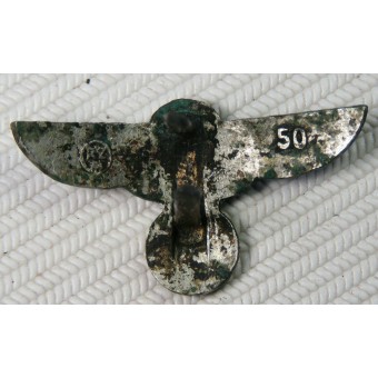 Un aigle pour dague SA ou SS marque RZM 50. Poignée enlevé, laiton. Espenlaub militaria