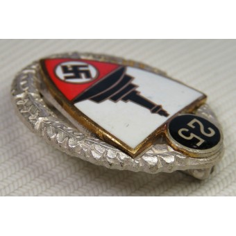 Deutscher Reichskriegerbund Kyffhäuser-DRKB. Zilveren eerbadge gedurende 25 jaar. Espenlaub militaria