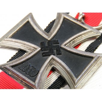 1939, Железный крест 2kl  JJ.Stahl Strassburg. Без маркировки. Отличное состояние. Espenlaub militaria