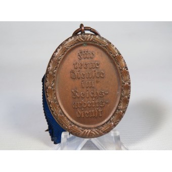 RAD-medalj för lång tjänstgöring för män - I brons. Espenlaub militaria