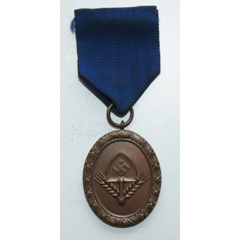 Medalla de servicio RAD larga para los hombres - en bronce. Espenlaub militaria