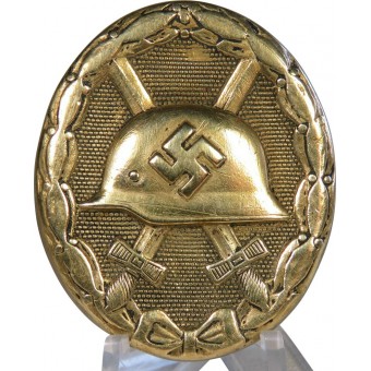 Pesantemente indossato ferita distintivo Verwundetenabzeichen Schwarz-nero. Espenlaub militaria