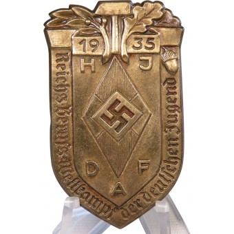 HJ- DAF distintivo - Reichs-Berufs-Wettkampf der deutschen Jugend 1935. Espenlaub militaria