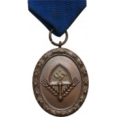 RAD-medalj för lång tjänstgöring för män - I brons