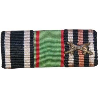 Наградная колодка :ЖК 2- 1914 г, медаль за Отвагу для восточных народов,  крест гинденбурга для воевавших. Espenlaub militaria