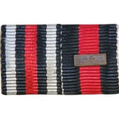 Barrette de ruban. Croix de Hindenburg et médaille de l'annexion de la République tchèque avec la barrette 