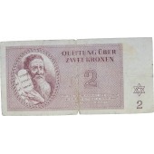 Ghetto money.  Scrip, valued at 2 kronen