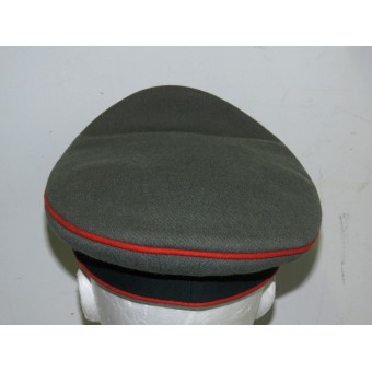 Sombrero de visera Erel Kleiderkasse para la Wehrmacht oficial de artillería. Espenlaub militaria