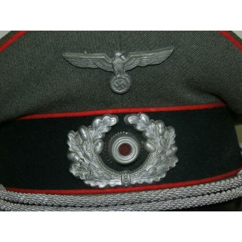 Erel Kleiderkasse visirhatt för artilleriofficer från Wehrmacht. Espenlaub militaria