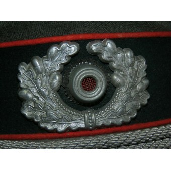 Erel Kleiderkasse visirhatt för artilleriofficer från Wehrmacht. Espenlaub militaria