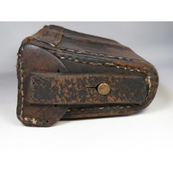 Imperial Russian or early RKKA brown leather M 1891 rifle ammo pouch. Espenlaub militaria