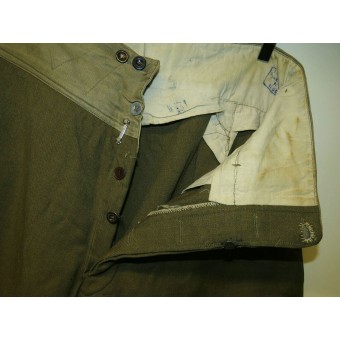 Pantalones de lana M 35 soviéticas hechas de tela canadiense WW1. Espenlaub militaria