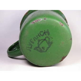 Wartime RKKA enameled cup. Espenlaub militaria
