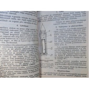 Libro di testo in lingua estone - La difesa del gas 1936. Espenlaub militaria