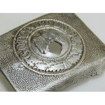 Aluminum Wehrmacht belt buckle, used by a Soviet soldier. Espenlaub militaria