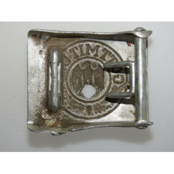 Aluminum Wehrmacht belt buckle, used by a Soviet soldier. Espenlaub militaria