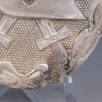 Insigne de blessure en argent, marqué L/14. Espenlaub militaria