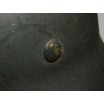 Early M35 Helmet ET64 with non-reinforced aluminum liner band