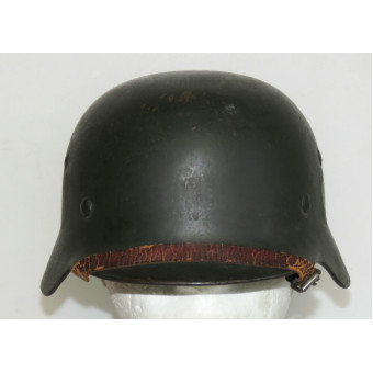 Early M35 Helmet ET64 with non-reinforced aluminum liner band