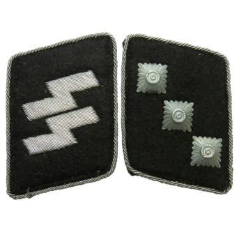 Pattes de collier SS Untersturmführer, milieu de la guerre. Espenlaub militaria