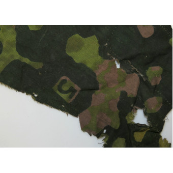 Grand fragment de camouflage SS, motif Platan numéro 5. Espenlaub militaria