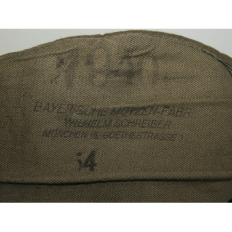 Gorra lateral M 38 para alistados con ribetes carmín. Espenlaub militaria