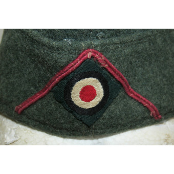 Cappello laterale M 38 per i ranghi degli arruolati, con bordino in carminio. Espenlaub militaria