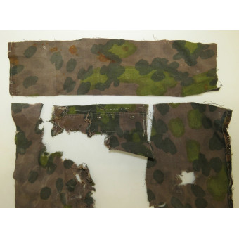 Remnants of SS camouflaged anorak jacket in Platan pattern. Espenlaub militaria