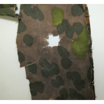 Remnants of SS camouflaged anorak jacket in Platan pattern. Espenlaub militaria