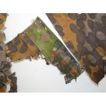 Remnants of SS camouflaged anorak jacket in Platan pattern. Espenlaub militaria