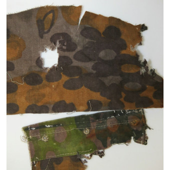 Remnants of SS camouflaged anorak jacket in Platan pattern. Espenlaub militaria