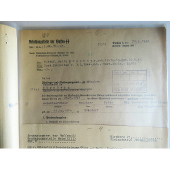 Архивное дело SS-Rottenführer Fritz Bruckner, SS- und Polizeiführer Galizien. Espenlaub militaria