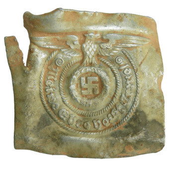 Ранняя алюминиевая пряжка SS Richard Sieper RZM 822 38. Espenlaub militaria