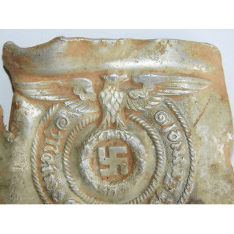 Ранняя алюминиевая пряжка SS Richard Sieper RZM 822 38. Espenlaub militaria