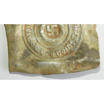 Ранняя алюминиевая пряжка SS Richard Sieper RZM 822 38. Espenlaub militaria