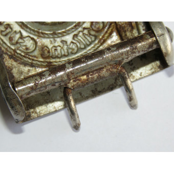 Ранняя стальная пряжка Ваффен-SS Assmann RZM 155/40 SS. Espenlaub militaria