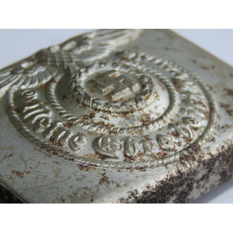 Ранняя стальная пряжка Ваффен-SS Assmann RZM 155/40 SS. Espenlaub militaria