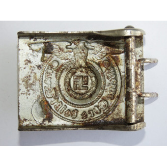 Ранняя стальная пряжка Ваффен-SS Assmann RZM 155/40 SS. Espenlaub militaria