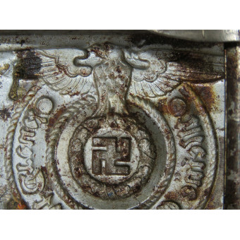 Ранняя стальная пряжка Ваффен-SS Assmann RZM 155/40 SS. Espenlaub militaria