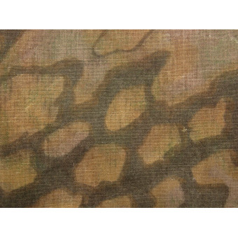 Eichenlaubtarnmuster Camouflage Fabric Fragment. Espenlaub militaria