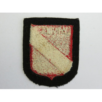 Нарукавный щит Latvija тип Dachau Ваффен СС. Espenlaub militaria