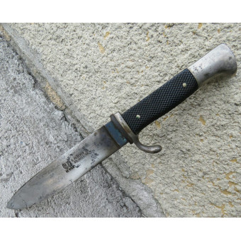 Нож Hitlerjugend F. Plücker RZM M7/62 переходный вариант. Espenlaub militaria