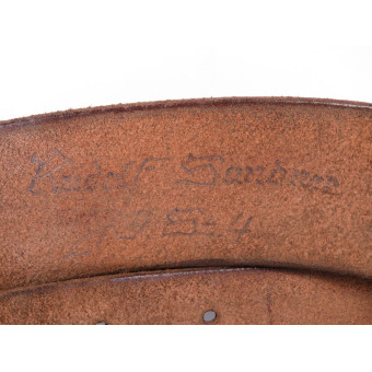 Ремень партийного лидера НСДАП Lüneschloss с пряжкой Paulmann & Crone RZM M5/93. Espenlaub militaria