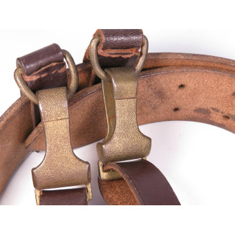 Ремень партийного лидера НСДАП Lüneschloss с пряжкой Paulmann & Crone RZM M5/93. Espenlaub militaria