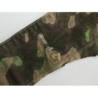 Фрагмент плащ-палатки Platanenmuster надпечать. Espenlaub militaria