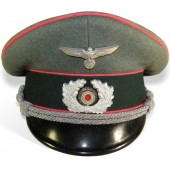 3rd Reich Panzer or Panzerabwehr officers visor hat
